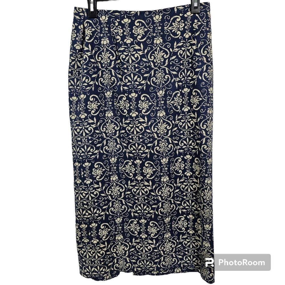 Talbots Petites Rayon and Linen Pencil Skirt Women's Size 10 Petite
